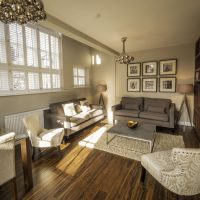 tier on tier shutters in lounge