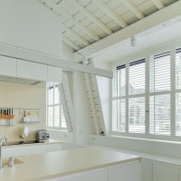full height shutter in kitchen