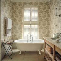 tier on tier shutters in bathroom